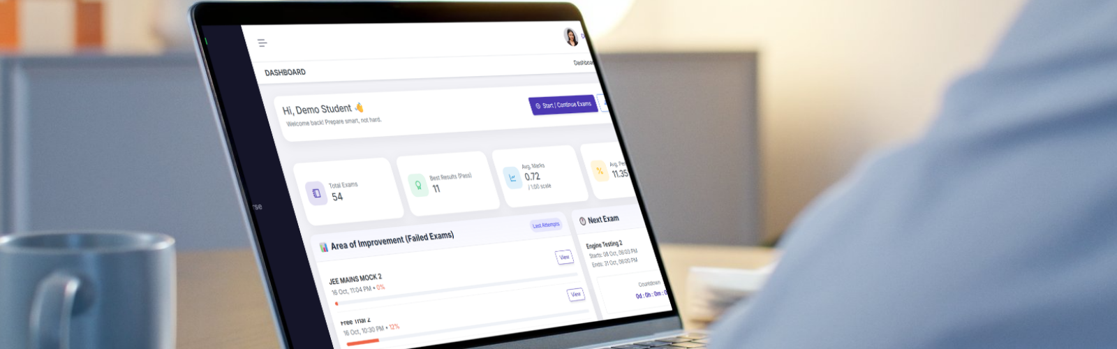 Exam Frame Dashboard